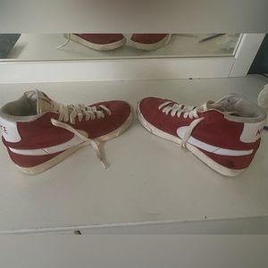 Red Nike blazers